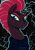 Size: 2922x4158 | Tagged: safe, artist:dandy, tempest shadow, pony, unicorn, g4, acrylic painting, broken horn, bust, clothes, eyeshadow, female, high res, horn, limited palette, looking at you, makeup, portrait, scar, solo, sparking horn, traditional art
