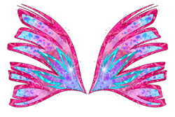 Size: 3000x2000 | Tagged: safe, artist:user15432, pinkie pie, g4, colored wings, fairy wings, gradient wings, no pony, pink wings, simple background, sirenix, solo, transparent background, wings, winx club