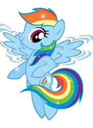 Size: 1489x2048 | Tagged: safe, rainbow dash, pegasus, pony, g4, official, female, fluttering, flying, mare, motion lines, simple background, solo, sparkles, sparkly mane, sparkly tail, stock vector, tail, transparent background, vector, zazzle