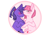 Size: 824x575 | Tagged: safe, artist:lilith1light, artist:muhammad yunus, oc, oc only, oc:annisa trihapsari, oc:violetta cuddles belle, earth pony, pony, unicorn, base used, blushing, duo, duo female, eyelashes, eyes closed, female, horn, lesbian, mare, ponytail, shipping, simple background, transparent background