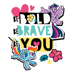 Size: 2048x2048 | Tagged: artist needed, safe, alternate version, part of a set, rainbow dash, twilight sparkle, alicorn, pegasus, pony, g4, official, cutout, design, duo, duo female, english, female, flower, flying, heart, hibiscus, looking at someone, mare, partially transparent background, screentone, shirt design, simple background, spread wings, stock vector, text, transparent background, twilight sparkle (alicorn), vector, wings, zazzle