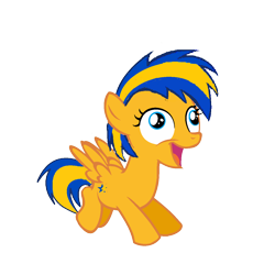 Size: 1250x1250 | Tagged: safe, artist:mlpfan3991, oc, oc only, oc:flare spark, pegasus, pony, g4, excited, female, filly, flare spark is best facemaker, foal, simple background, solo, transparent background