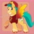 Size: 3000x3000 | Tagged: safe, alternate version, artist:texacity, hitch trailblazer, earth pony, pony, g5, baseball cap, cap, cars (pixar), clothes, face paint, fake cutie mark, fake wings, grin, hat, lightning mcqueen, looking at you, male, passepartout, shirt, smiling, smiling at you, solo, stallion, t-shirt, unshorn fetlocks