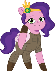 Size: 873x1133 | Tagged: safe, artist:edy_january, artist:prixy05, edit, vector edit, pipp petals, pegasus, pony, g5, my little pony: tell your tale, boots, clothes, flak jacket, gloves, military, military pony, military uniform, shoes, simple background, soldier, soldier pony, solo, special forces, task forces 141, transparent background, uniform, united kingdom, us army, vector