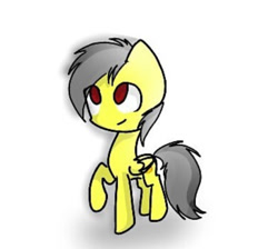 Size: 640x573 | Tagged: artist needed, safe, oc, oc only, oc:thunder (fl), pegasus, pony, looking up, simple background, solo, white background