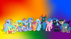 Size: 1279x718 | Tagged: artist needed, safe, alternate version, anonymous artist, artist:90sigma, artist:crystalmagic6, artist:dashiesparkle, artist:eisluk, artist:iamadinosaurrarrr, artist:jhayarr23, artist:minecraftzero1, artist:ponyphile, artist:prixy05, artist:sonofaskywalker, artist:starryshineviolet, artist:zee66, barley barrel, bow hothoof, firefly, nightshade, pharynx, pickle barrel, rainbow blaze, rainbow dash, rainbow dash (g3), scootaloo, sunshower raindrops, windy whistles, oc, oc:echo, oc:gracy gloom, bat pony, changedling, changeling, earth pony, pegasus, pony, g1, g3, g4, adopted, adopted daughter, adopted offspring, alternate, barrel twins, bat ears, bat eyes, bat wings, bowabetes, brother and sister, brother-in-law, clothes, colt, cousins, crack shipping, cute, cutealoo, dashabetes, eyeshadow, father and child, father and daughter, father and son, female, filly, flag, foal, freckles, goggles, goggles on head, gradient background, grandmother and grandchild, grandmother and granddaughter, grandmother and grandson, grin, hat, headcanon, headcanon in the description, hoodie, hoofbump, looking at each other, looking at someone, makeup, male, mare, mother and child, mother and daughter, mother and daughter-in-law, mother and son, mother and son-in-law, open mouth, open smile, parent:bow hothoof, parent:firefly, parent:rainbow blaze, parent:rainbow dash (g3), parent:sunshower raindrops, parent:windy whistles, pony hat, poster, prince pharynx, rainbow background, rainbow dash's parents, raised hoof, scootadoption, scootalove, shadowbolts uniform, ship:nightecho, ship:pharydash, ship:sunblaze, ship:windyhoof, shipping, shirt, siblings, sisters, sisters-in-law, smiling, smiling at each other, smirk, spin-off, spread wings, stallion, straight, t-shirt, twins, uncle and nephew, uncle and niece, windybetes, wings