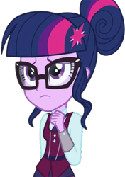 Size: 1777x2520 | Tagged: safe, edit, edited screencap, editor:mrtoonlover83, screencap, sci-twi, twilight sparkle, human, equestria girls, g4, my little pony equestria girls: friendship games, background removed, clothes, crystal prep academy uniform, female, glasses, necktie, not a vector, school tie, school uniform, schoolgirl, simple background, solo, transparent background