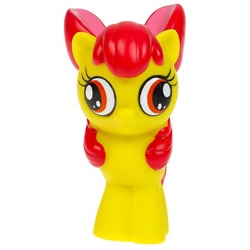 Size: 600x600 | Tagged: safe, apple bloom, earth pony, pony, g4, official, bloomderp, derp, funny, looking at you, merchandise, photo, simple background, solo, toy, white background