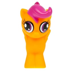 Size: 600x600 | Tagged: safe, scootaloo, pegasus, pony, g4, official, derp, funny, looking at you, merchandise, photo, scootaderp, simple background, solo, standing, toy, white background