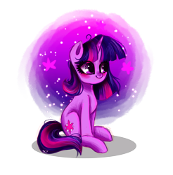 Size: 4400x4475 | Tagged: safe, artist:kamikami1234, twilight sparkle, pony, unicorn, g4, blushing, female, mare, simple background, sitting, solo, transparent background, unicorn twilight