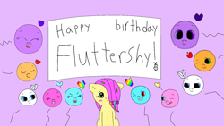 Size: 1366x768 | Tagged: safe, artist:coolgear10, applejack, fluttershy, pinkie pie, rainbow dash, rarity, twilight sparkle, earth pony, pegasus, pony, unicorn, g4, applejack (male), birthday, bubble berry, butterscotch, dusk shine, elusive, female, fluttershy gets all the mares, fluttershy gets all the stallions, fluttershy's birthday, half r63 shipping, horn, lesbian, male, mane six, mare, rainbow blitz, rule 63, ship:appleshy, ship:bubbleshy, ship:duskshy, ship:elushy, ship:flarity, ship:flutterblitz, ship:flutterdash, ship:flutterjack, ship:flutterpie, ship:twishy, shipping, stallion, straight