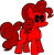 Size: 780x793 | Tagged: safe, artist:rainbrony, editor:princess-paige-place-of-fun, pinkie pie, earth pony, pony, g4, black sclera, creepypasta, female, friday night funkin', mare, simple background, smiling, transparent background, zalgo, zalgo pie