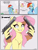 Size: 3000x4000 | Tagged: safe, artist:skitsroom, fluttershy, rainbow dash, pegasus, pony, g4, may the best pet win, chest fluff, comic, creepy, creepy smile, desert eagle, dialogue, duo, eyebrows, eyebrows visible through hair, female, gray background, grin, gun, handgun, high res, mare, no trigger discipline, pistol, shrunken pupils, signature, simple background, smiling, speech bubble, spread legs, spread wings, spreading, starry eyes, weapon, wing hands, wingding eyes, wings