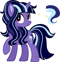 Size: 1280x1309 | Tagged: safe, artist:pegasski, artist:star-gaze-pony, editor:star-gaze-pony, oc, oc only, oc:radiant night, pony, unicorn, g4, adopted, adopter:gummybuns345, base artist:pegasski, base:pegasski, cutie mark, female, female oc, horn, magical lesbian spawn, mare, mare oc, next generation, offspring, parent:cloudchaser, parent:twilight sparkle, parents:cloudlight, parents:twichaser, reference sheet, shipping grid adoptable, simple background, solo, transparent background, unicorn oc