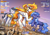 Size: 2048x1440 | Tagged: safe, artist:ravistdash, daybreaker, princess celestia, princess luna, oc, oc:greyline, alicorn, pony, g4, butt, city, cloud, destruction, female, giant daybreaker, giant luna, giant pony, giantess, giantess size difference, grin, growth drive, hoof on chin, hoof shoes, jewelry, macro, magic, male, mare, peytral, plot, regalia, royal sister size envy, size difference, smiling, stallion, trio