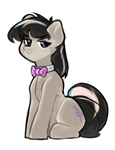 Size: 1300x1700 | Tagged: safe, artist:nova19, octavia melody, earth pony, pony, g4, bow, bowtie, colored, colored sketch, female, shaded sketch, simple background, sitting, sketch, solo, white background