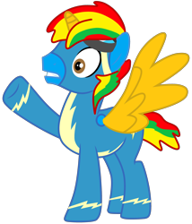 Size: 3080x3600 | Tagged: safe, artist:jadeharmony, oc, oc only, oc:shield wing, alicorn, g4, clothes, goggles, male, simple background, solo, transparent background, uniform, wonderbolts uniform
