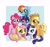 Size: 1991x1858 | Tagged: safe, artist:mrshmllwkitty, applejack, fluttershy, pinkie pie, rainbow dash, rarity, twilight sparkle, alicorn, earth pony, pegasus, pony, unicorn, g4, cute, dashabetes, diapinkes, female, horn, jackabetes, mane six, passepartout, raribetes, shyabetes, smiling, twiabetes, twilight sparkle (alicorn)