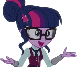 Size: 2896x2520 | Tagged: safe, edit, edited screencap, editor:homersimpson1983, screencap, sci-twi, twilight sparkle, human, equestria girls, g4, my little pony equestria girls: friendship games, background removed, clothes, crystal prep academy uniform, glasses, not a vector, school uniform, simple background, solo, transparent background