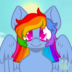 Size: 600x600 | Tagged: safe, artist:josephlu2021, rainbow dash, pegasus, g4, female, solo