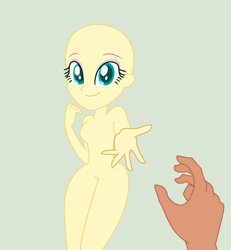 Size: 1784x1930 | Tagged: safe, artist:yaya54320bases, equestria girls, g4, base, duo, hand, looking at you, offering hand, offscreen character, pov, simple background, smiling, smiling at you, solo focus, take my hand
