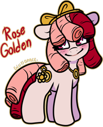 Size: 1220x1495 | Tagged: safe, artist:sexygoatgod, oc, oc only, oc:rose golden, earth pony, pony, female, filly, foal, mare, simple background, solo, transparent background