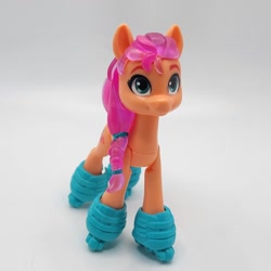 Size: 960x960 | Tagged: safe, sunny starscout, earth pony, pony, g5, cute, roller skates, skates, sunnybetes, toy