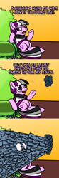 Size: 800x2404 | Tagged: safe, artist:thedragenda, oc, oc:ace, earth pony, pony, ask-acepony, cloud, cocoon, female, mare, solo