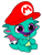 Size: 768x1024 | Tagged: safe, artist:bluemario11, edit, edited screencap, screencap, sparky sparkeroni, dragon, g5, background removed, episode needed, facial hair, hat, male, mario, mario hat, moustache, not a vector, simple background, solo, super mario bros., transparent background