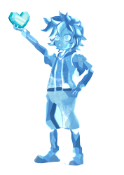 Size: 7000x9900 | Tagged: safe, artist:cmacx, spike, human, g4, crystal, crystal heart, hand on hip, human spike, humanized, simple background, solo, spike's statue, statue, transparent background