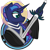 Size: 750x750 | Tagged: safe, artist:devorierdeos, princess luna, fallout equestria, g4, braid, bust, clothes, portrait, robe, saint, saint luna, self-sacrifice, simple background, suicide, sword, transparent background, weapon