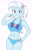 Size: 1774x2775 | Tagged: safe, artist:sumin6301, trixie, human, equestria girls, g4, belly, belly button, bikini, breasts, busty trixie, clothes, female, hairpin, hand on hip, high res, legs, legs together, looking at you, serious, simple background, solo, standing, swimsuit, thighs, trixie's beach shorts swimsuit, white background