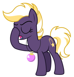 Size: 6553x6756 | Tagged: safe, artist:estories, oc, oc only, oc:wildheart, earth pony, pony, g4, absurd resolution, christmas ball, facehoof, female, mare, simple background, solo, transparent background, vector