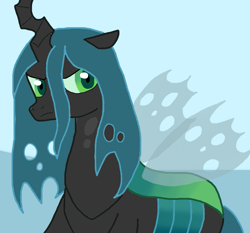 Size: 905x843 | Tagged: safe, artist:cmara, queen chrysalis, changeling, changeling queen, g4, female, solo