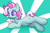 Size: 3638x2391 | Tagged: safe, artist:dumbwoofer, minty, pony, g3, cute, drink, ear fluff, female, happy, lying down, mare, milkshake, prone, simple background, sipping, solo, straw