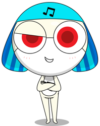 Size: 3000x3780 | Tagged: safe, artist:keronianniroro, color edit, edit, oc, oc:niroro, colored, cutie mark, fusion, keronian, music notes, sergeant frog, simple background, solo, transparent background, vector, wat