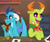 Size: 1280x1074 | Tagged: safe, artist:liv-and-b-merry, princess ember, thorax, changedling, changeling, dragon, g4, commission, crown, crystal, dragoness, female, gem, implied shipping, jewelry, king thorax, magma, male, picture, regalia, ship:embrax, shipping, straight