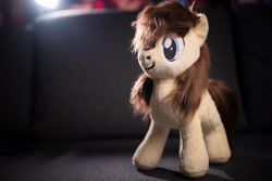Size: 2100x1400 | Tagged: safe, artist:onlyfactory, photographer:anonymous, oc, oc only, oc:frosty flakes, earth pony, pony, yakutian horse, /mlp/, 4chan, bootleg, female, irl, mare, photo, plushie