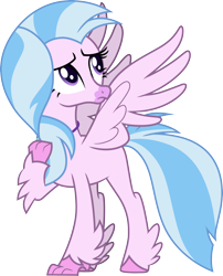 Size: 3000x3717 | Tagged: safe, artist:cloudy glow, silverstream, hippogriff, g4, school daze, .ai available, female, simple background, solo, transparent background, vector