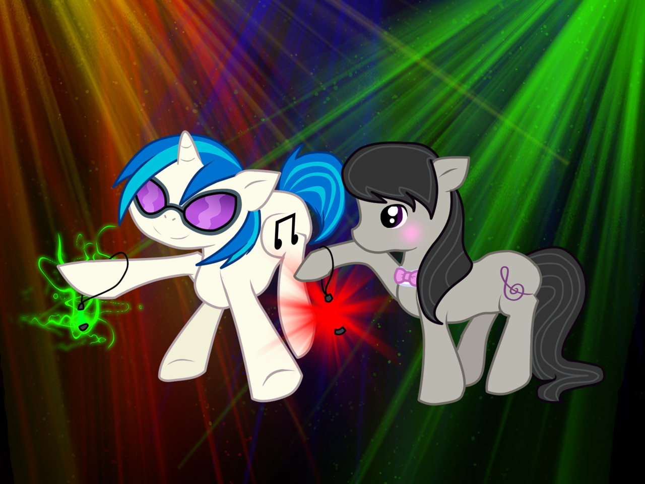 3313900 Safe Artist Polkadot Creeper Dj Pon 3 Octavia Melody