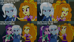 Size: 2000x1125 | Tagged: safe, edit, edited screencap, editor:quoterific, screencap, adagio dazzle, aria blaze, trixie, equestria girls, g4, my little pony equestria girls: rainbow rocks