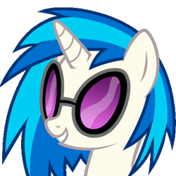 Size: 400x400 | Tagged: safe, artist:puetsua, dj pon-3, vinyl scratch, g4, female, simple background, solo, transparent background