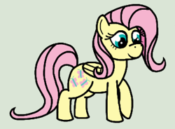 Size: 1024x752 | Tagged: safe, artist:cutehorseprions, fluttershy, pegasus, pony, g4, female, mare, simple background, smiling, solo