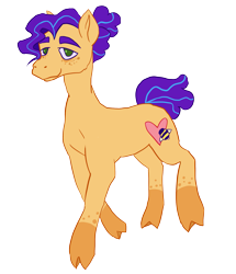 Size: 1683x1953 | Tagged: safe, artist:teochronico, oc, oc only, earth pony, pony, earth pony oc, simple background, smiling, solo, transparent background