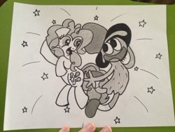 Size: 500x375 | Tagged: safe, pinkie pie, g4, crossover, hand, traditional art, tumblr, wander (wander over yonder), wander over yonder