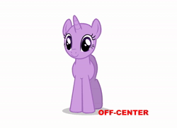 Size: 1484x1080 | Tagged: safe, twilight sparkle, pony, unicorn, g4, official, animated, bald, base, butt, flash, horn, looking at you, no mane, no tail, plot, puppet rig, rig, simple background, smiling, solo, standing, turnaround, unicorn twilight, webm, white background