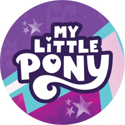 Size: 1200x1200 | Tagged: safe, g5, official, 2d, avatar, bolt, facebook, logo, my little pony logo, profile picture, stars