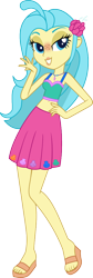 Size: 356x1056 | Tagged: safe, artist:fireluigi29, edit, vector edit, princess skystar, human, equestria girls, g4, my little pony: the movie, belly button, clothes, equestria girls-ified, female, freckles, hand on hip, jewelry, lipstick, midriff, necklace, simple background, skirt, solo, toeless legwear, transparent background, vector