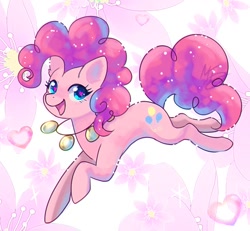 Size: 1200x1111 | Tagged: safe, artist:jackymondhase, pinkie pie, earth pony, pony, g4, female, heart, heart eyes, jewelry, mare, necklace, solo, wingding eyes