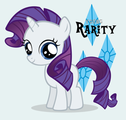 Size: 994x948 | Tagged: safe, rarity, pony, unicorn, g4, artifact, blank flank, female, filly, filly rarity, foal, horn, younger